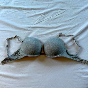 Grey Victoria secret push-up bra